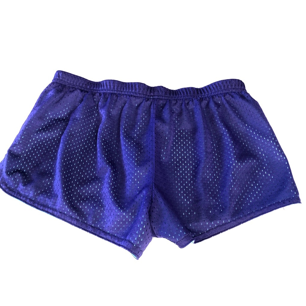 Turquoise Purple Reversible Athletic Shorts - Picture 16 of 16